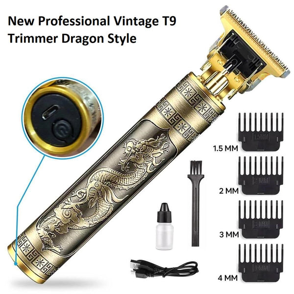 Vintage T9 Trimmer Dragon Rechargeable ( Metal )